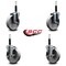 Service Caster 5'' Semi Steel Wheel Swivel 3/4'' Expanding Stem Caster Set 2 Brakes, 4PK SCC-EX20S515-SSR-2-TLB-2-34 - alternate 5